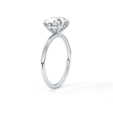 East West Oval Solitaire Lab Grown Diamond Engagement Ring