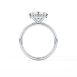 East West Oval Solitaire Lab Grown Diamond Engagement Ring