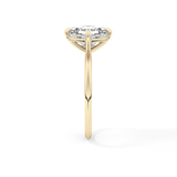 East West Asscher Solitaire Lab Grown Diamond Engagement Ring