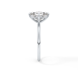 East West Asscher Solitaire Lab Grown Diamond Engagement Ring