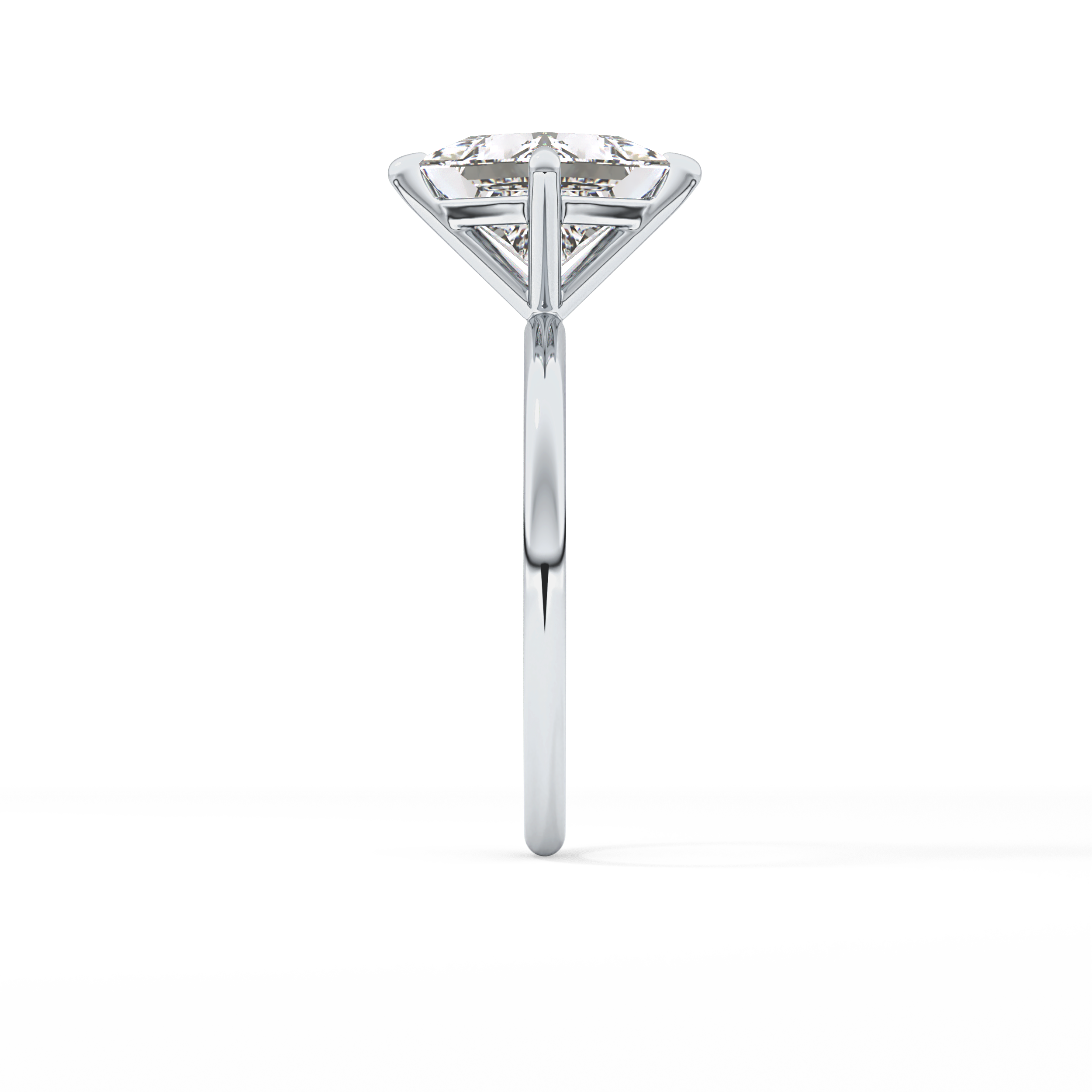 East West Princess Solitaire Lab Grown Diamond Engagement Ring