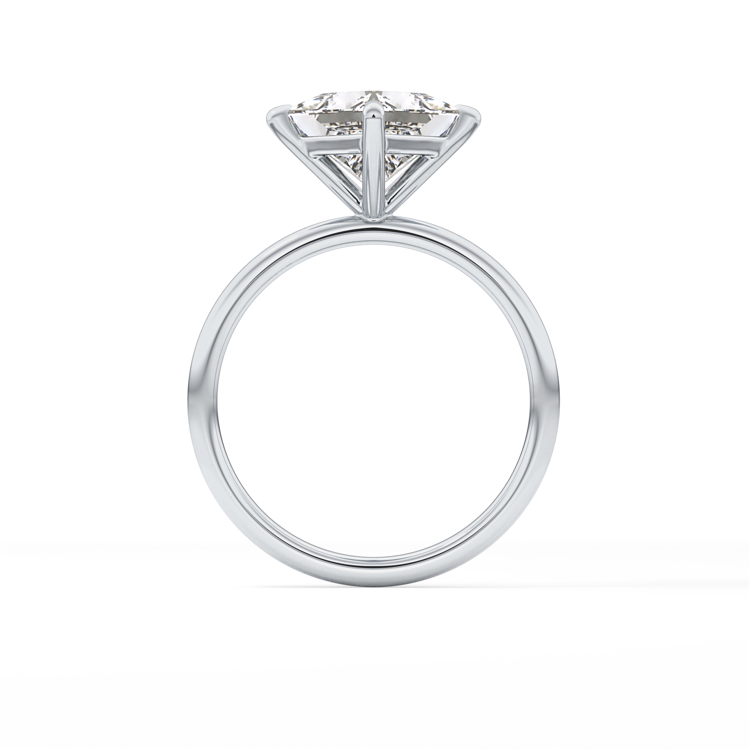East West Princess Solitaire Lab Grown Diamond Engagement Ring