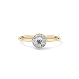 Round Solitaire Lab Grown Diamond Engagement Ring