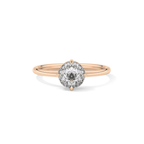 Round Solitaire Lab Grown Diamond Engagement Ring