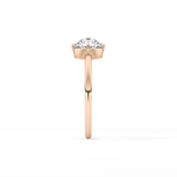 Round Solitaire Lab Grown Diamond Engagement Ring
