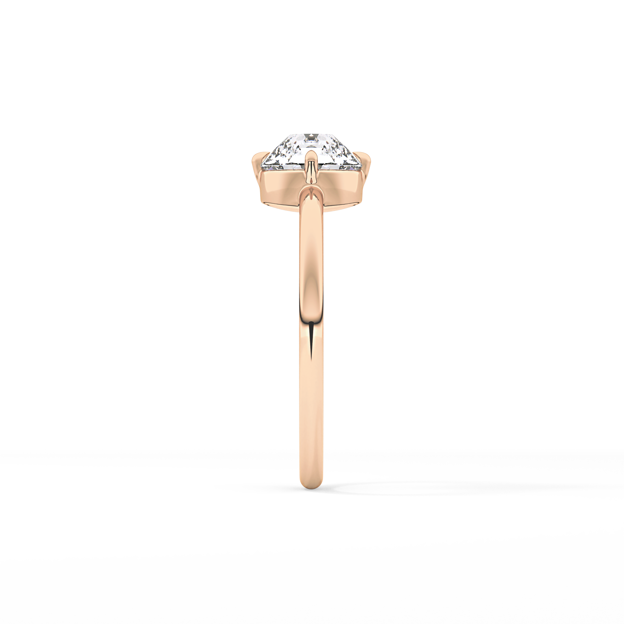 Round Solitaire Lab Grown Diamond Engagement Ring