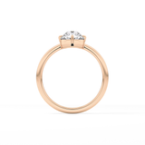 Round Solitaire Lab Grown Diamond Engagement Ring