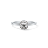 Round Solitaire Lab Grown Diamond Engagement Ring