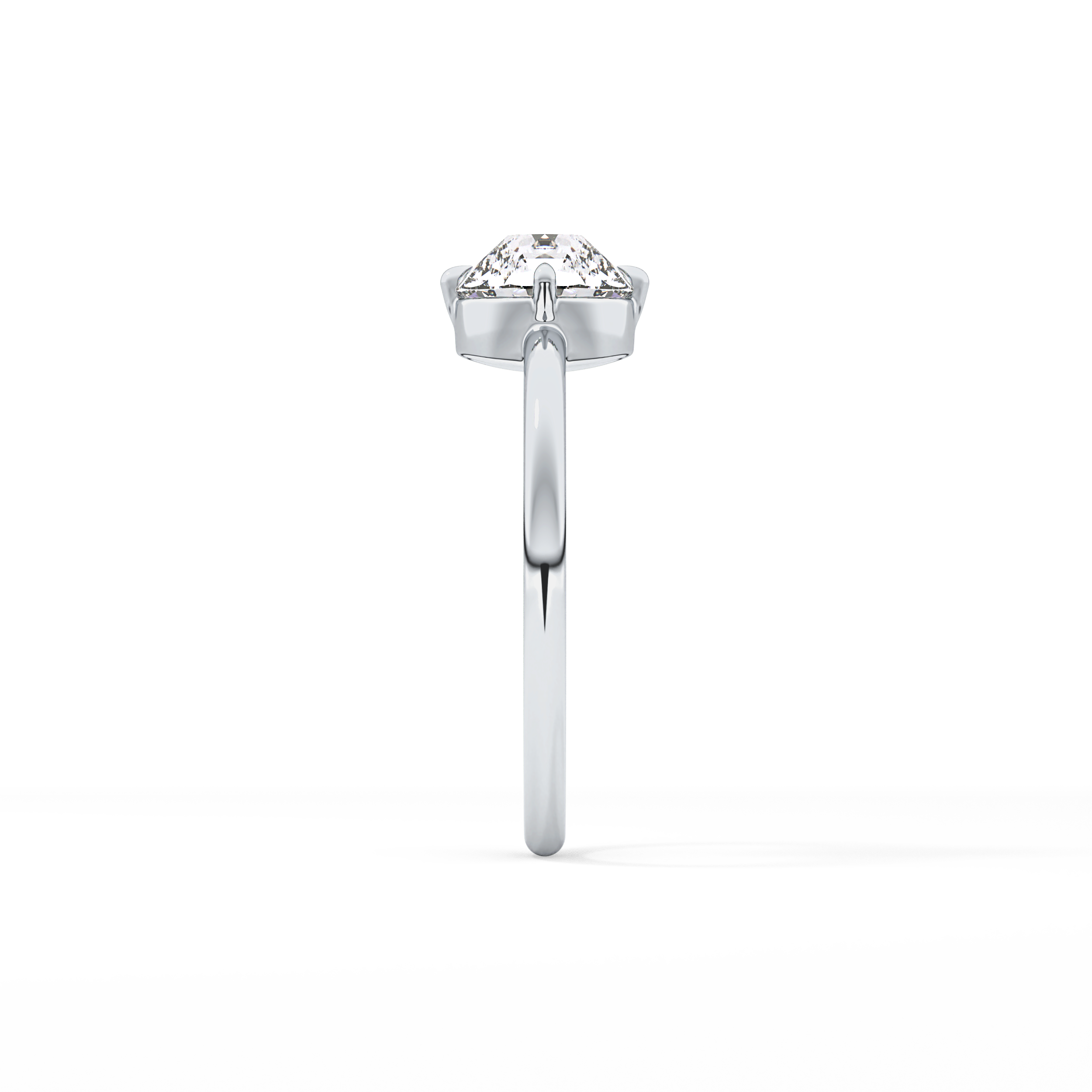 Round Solitaire Lab Grown Diamond Engagement Ring
