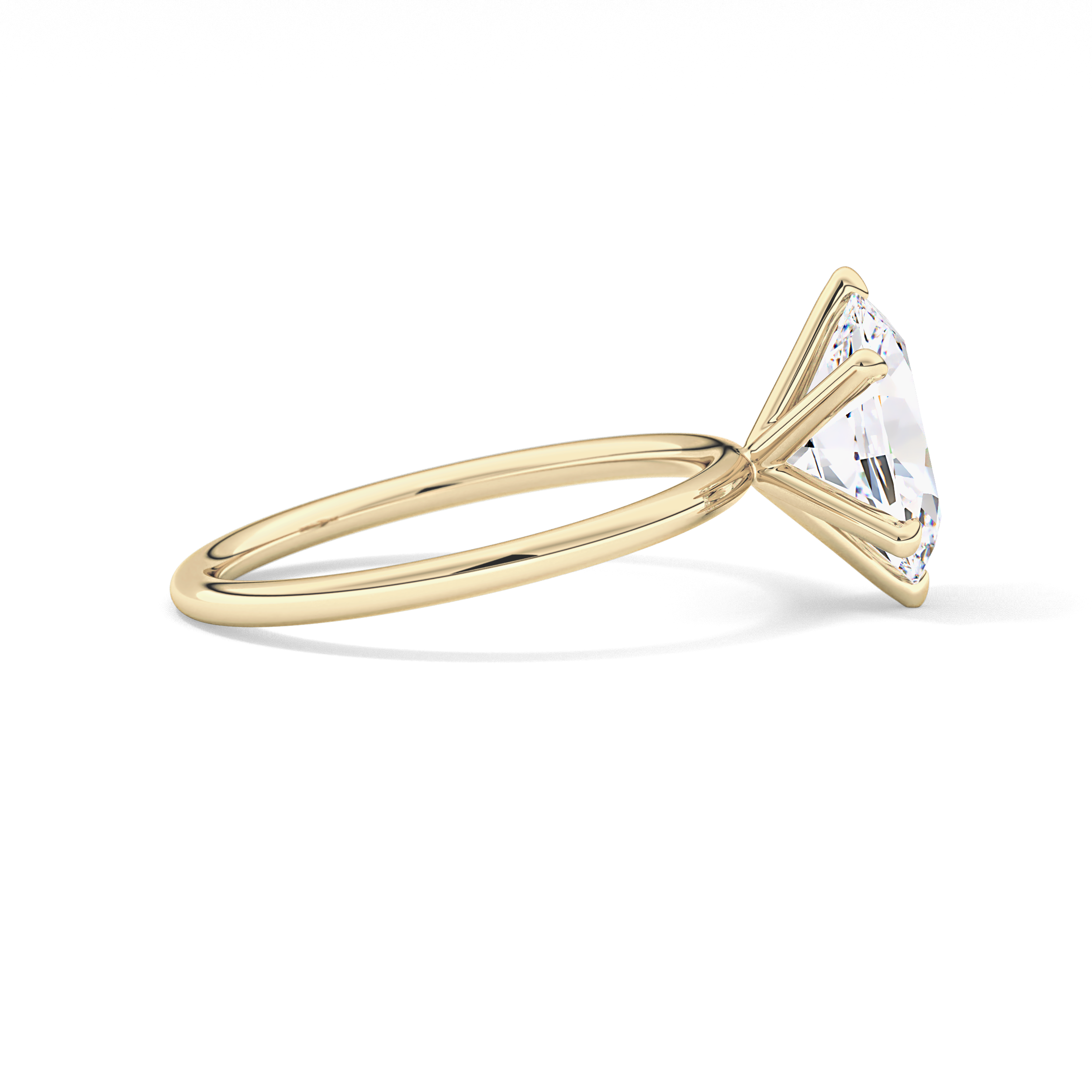 Oval Solitaire Lab Grown Diamond Engagement Ring