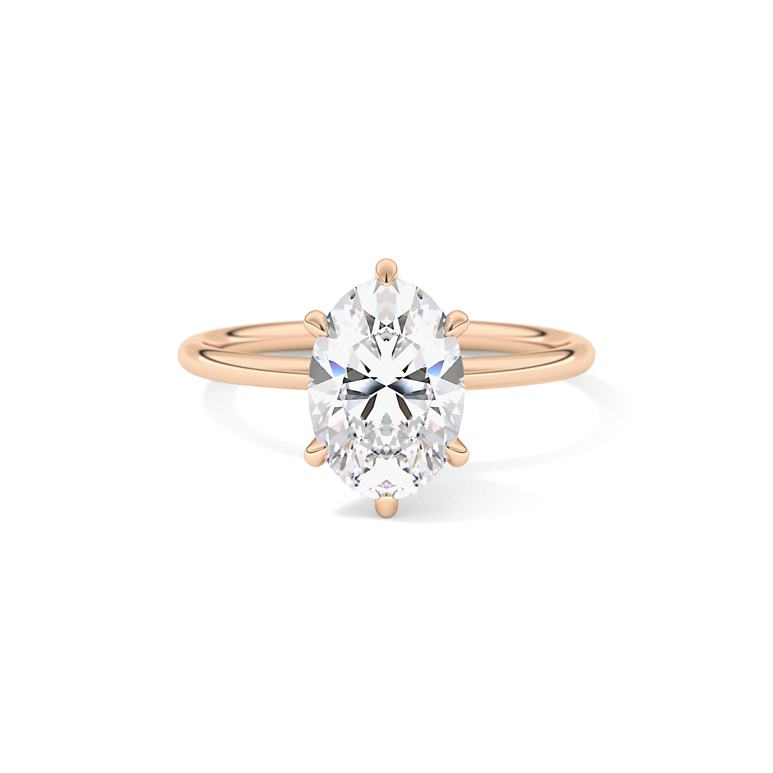 Oval Solitaire Lab Grown Diamond Engagement Ring
