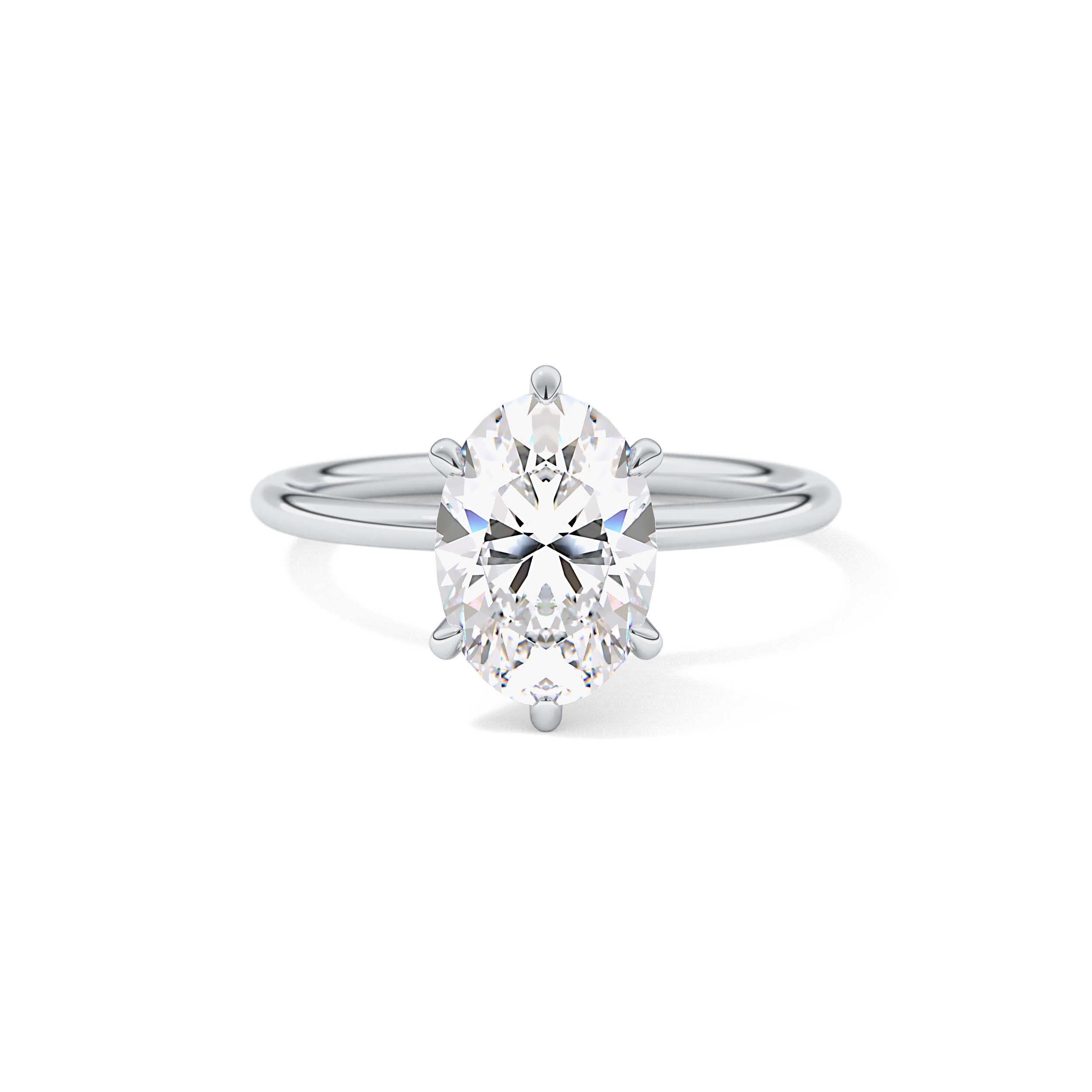 Oval Solitaire Lab Grown Diamond Engagement Ring