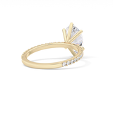 Oval Pave Lab Grown Diamond Engagement Ring
