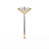 Oval Pave Lab Grown Diamond Engagement Ring