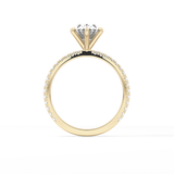 Oval Pave Lab Grown Diamond Engagement Ring