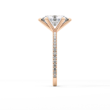 Oval Pave Lab Grown Diamond Engagement Ring