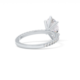 Oval Pave Lab Grown Diamond Engagement Ring