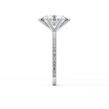 Oval Pave Lab Grown Diamond Engagement Ring
