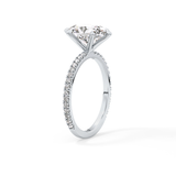 Oval Pave Lab Grown Diamond Engagement Ring