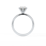 Oval Pave Lab Grown Diamond Engagement Ring