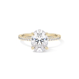 Oval Pave Lab Grown Diamond Engagement Ring