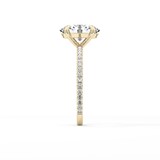 Oval Pave Lab Grown Diamond Engagement Ring