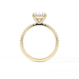 Oval Pave Lab Grown Diamond Engagement Ring