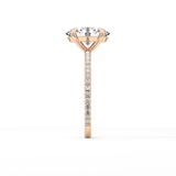 Oval Pave Lab Grown Diamond Engagement Ring