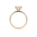 Oval Pave Lab Grown Diamond Engagement Ring