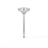 Oval Pave Lab Grown Diamond Engagement Ring