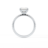 Oval Pave Lab Grown Diamond Engagement Ring