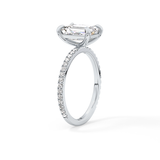 Emerald Pave Lab Grown Diamond Engagement Ring