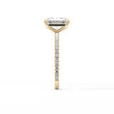Radiant Pave Lab Grown Lab Grown Diamond Engagement Ring