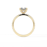 Radiant Pave Lab Grown Lab Grown Diamond Engagement Ring