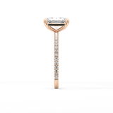 Radiant Pave Lab Grown Lab Grown Diamond Engagement Ring