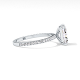 Radiant Pave Lab Grown Lab Grown Diamond Engagement Ring