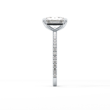 Radiant Pave Lab Grown Lab Grown Diamond Engagement Ring