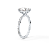 Radiant Pave Lab Grown Lab Grown Diamond Engagement Ring