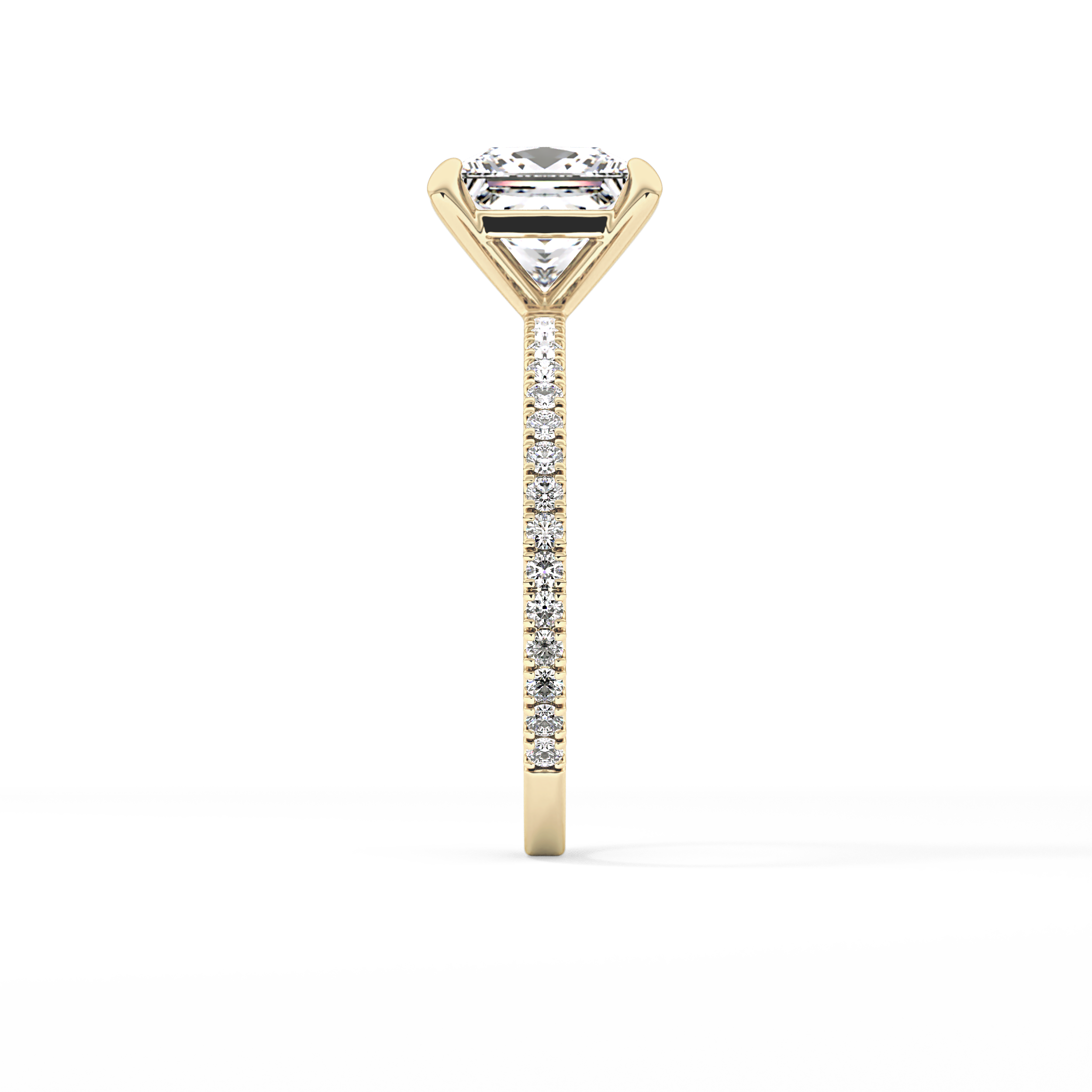 Princess Pave Lab Grown Diamond Engagement Ring