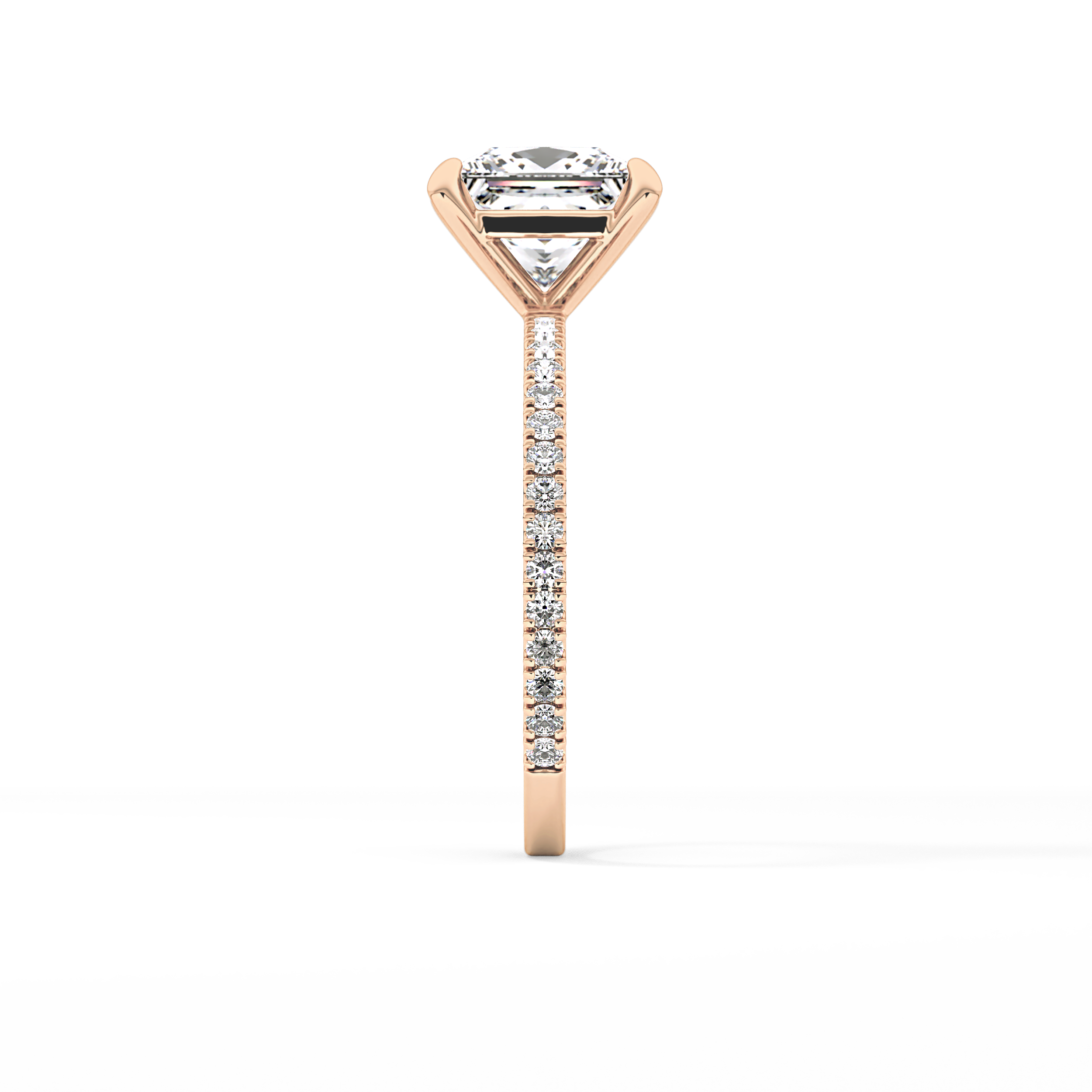 Princess Pave Lab Grown Diamond Engagement Ring