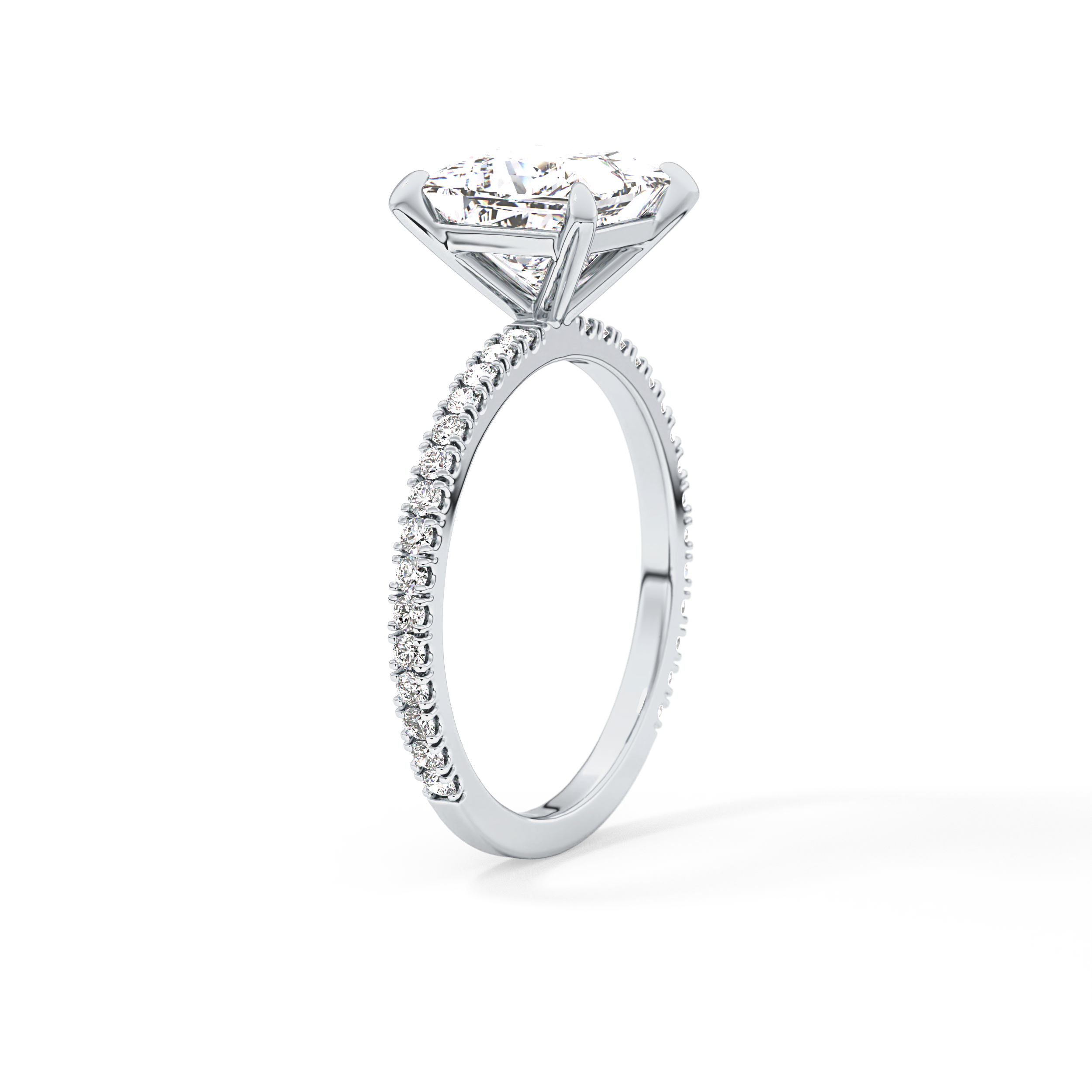 Princess Pave Lab Grown Diamond Engagement Ring