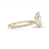 Pear Pave Lab Grown Diamond Engagement Ring