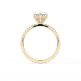 Pear Pave Lab Grown Diamond Engagement Ring