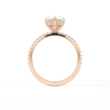 Pear Pave Lab Grown Diamond Engagement Ring