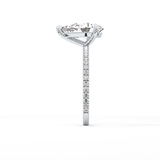 Pear Pave Lab Grown Diamond Engagement Ring