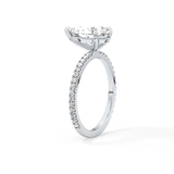 Pear Pave Lab Grown Diamond Engagement Ring