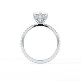Pear Pave Lab Grown Diamond Engagement Ring