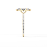 Marquise Pave Lab Grown Diamond Engagement Ring