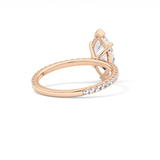 Marquise Pave Lab Grown Diamond Engagement Ring