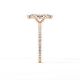 Marquise Pave Lab Grown Diamond Engagement Ring